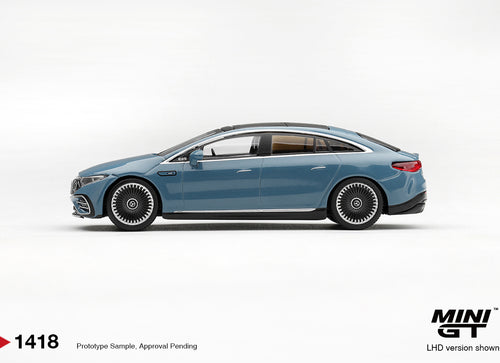 Load image into Gallery viewer, (Pre-order) Mini GT #1418 Mercedes-AMG EQS 53 Blue RHD Diecast Model Car
