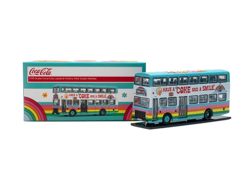 Load image into Gallery viewer, Tiny City Diecast Model Car CMB Leyland Victory Mk2 Duple MetSec (110) Coca-Cola
