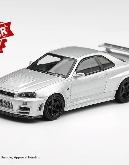 (Pre-order) Mini GT 1/64 #1329 Nissan NISMO R34GT-R Z-tune Z-Tune Silver RHD