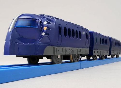 Load image into Gallery viewer, Takara Tomy Plarail Toy Train S-35 Nankai Rapi:T Rapito Blue Motorized Japan
