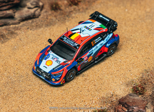 Load image into Gallery viewer, (Pre-order) Tarmac Works 1/64 Hyundai i20 N Rally1 Hybrid WRC Central European
