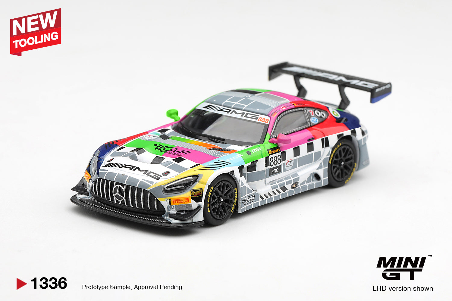 (Pre-order) Mini GT #1336 Mercedes-AMG GT3 #888 Mercedes-AMG Team GMR 12hrs 2025