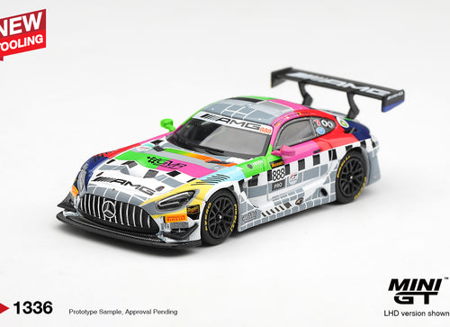 Load image into Gallery viewer, (Pre-order) Mini GT #1336 Mercedes-AMG GT3 #888 Mercedes-AMG Team GMR 12hrs 2025
