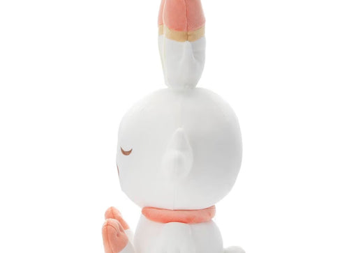 Load image into Gallery viewer, Takara Tomy Pokemon Pokepeace Plush (Good Night Ver.) Scorbunny Sleeping
