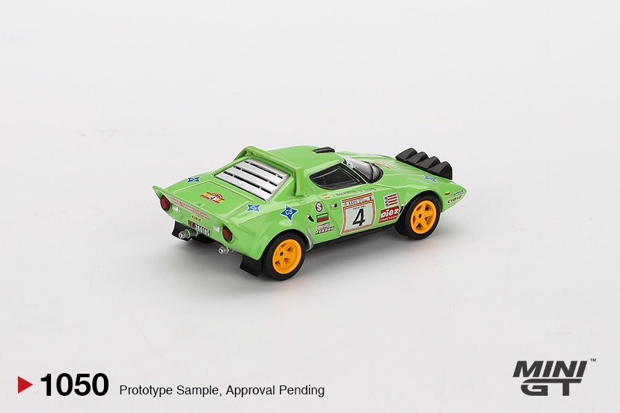 Mini GT #1050 Lancia Stratos HF #4 1979 Spanish Rally Champion