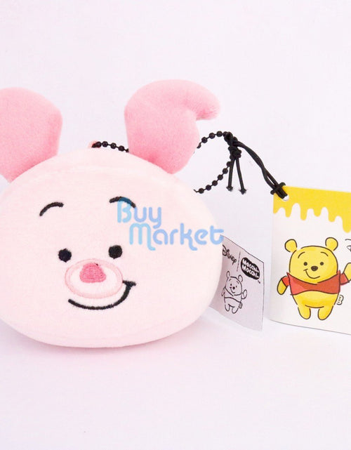 Load image into Gallery viewer, Disney Takara Tomy Winnie the Pooh 8.5cm Piglet Face Shape Mascot Soft Plush
