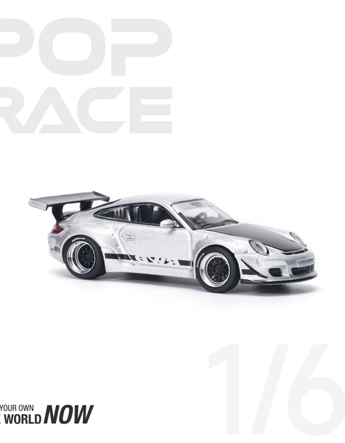 Load image into Gallery viewer, POPRACE 1/64 RWB 997 Silver Diecast Model Car
