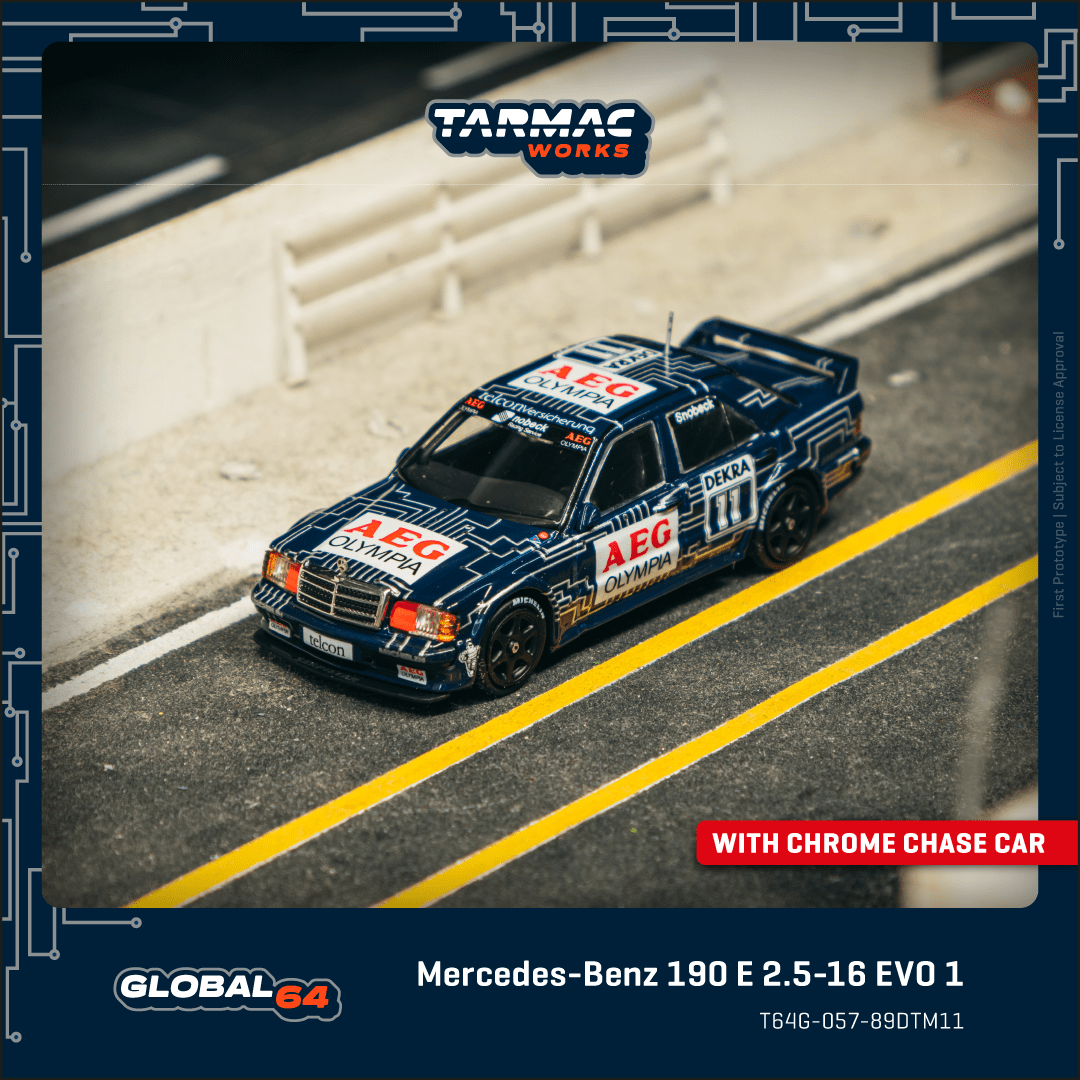 Tarmac Works 1/64 Mercedes-Benz 190 E 2.5-16 EVO 1 DTM 1989 Dany