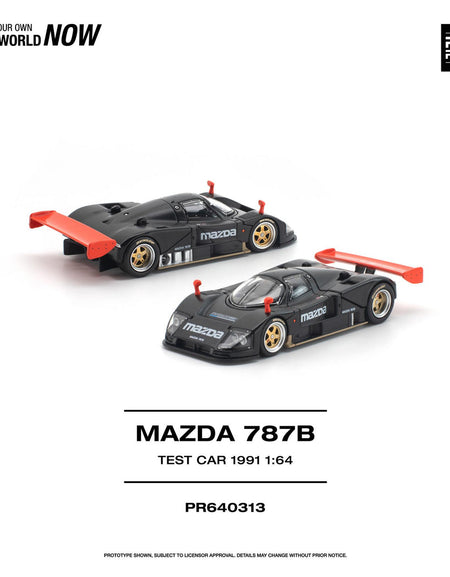 (Pre-order) POP RACE 1/64 MAZDA 787B 1991 TEST CAR Diecast Model Car #PR640313