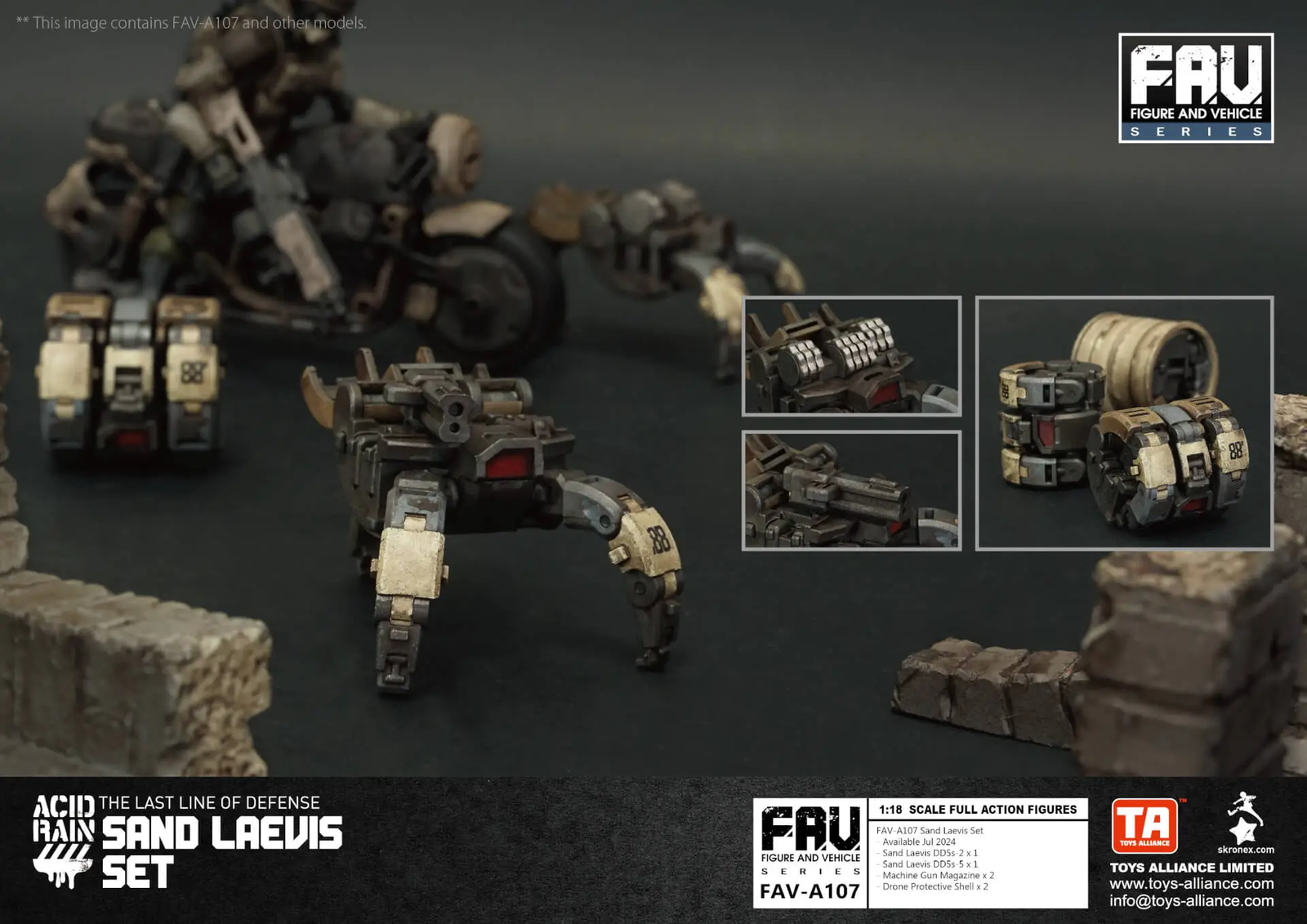 TOYS ALLIANCE x Acid Rain FAV-A107 Sand Laevis Set 1:18 Figure