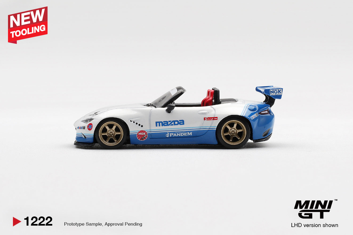 (Pre-order) MINI GT #1222 Mazda Miata MX-5 (ND) Pandem IMSA RHD Diecast Car