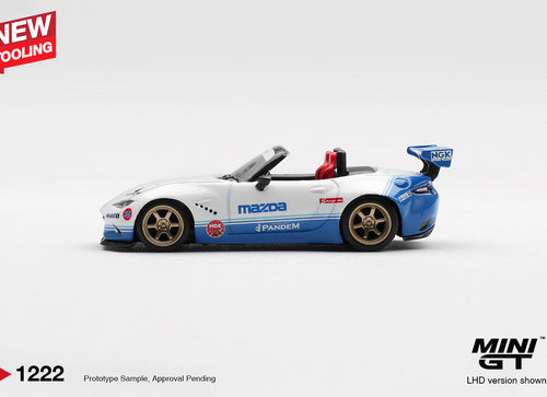 Load image into Gallery viewer, (Pre-order) MINI GT #1222 Mazda Miata MX-5 (ND) Pandem IMSA LHD Diecast Car
