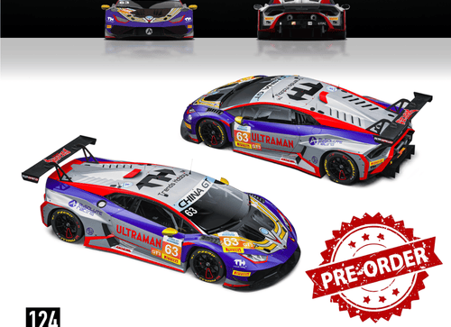 Load image into Gallery viewer, (Pre-order) Trends Hobby 1/64  Diecast Lamborghini Huracan GT3 Evo 2 (Ultraman)
