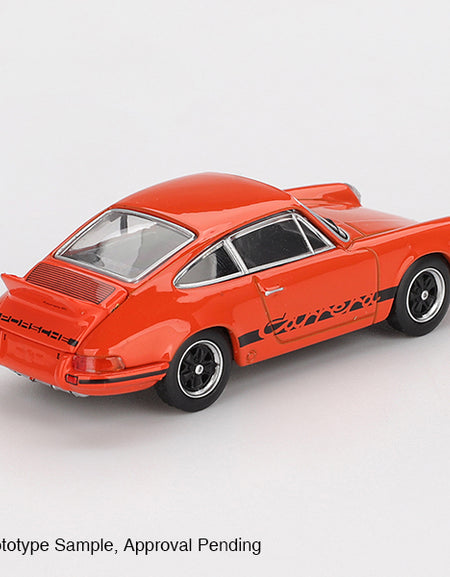 MINI GT #1142 Porsche 911 Carrera RS 2.7 Tangerine Black Livery RHD