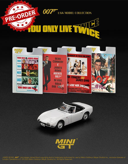 (Pre-order) Mini GT #915 Toyota 2000GT Roadster "You Only Live Twice" English