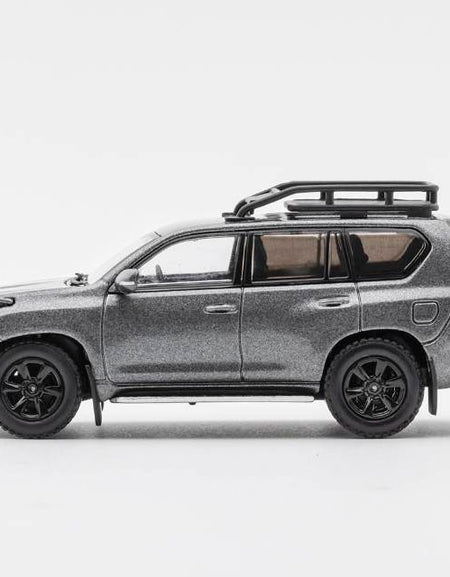 GCD 1/64 Toyota Land Cruiser Prado 150 Grey (LHD) Diecast Model Car
