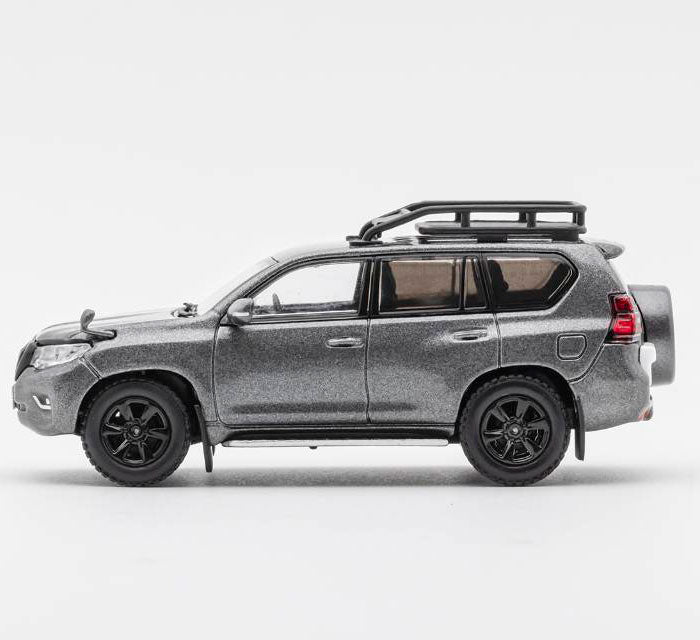 GCD 1/64 Toyota Land Cruiser Prado 150 Grey (LHD) Diecast Model Car