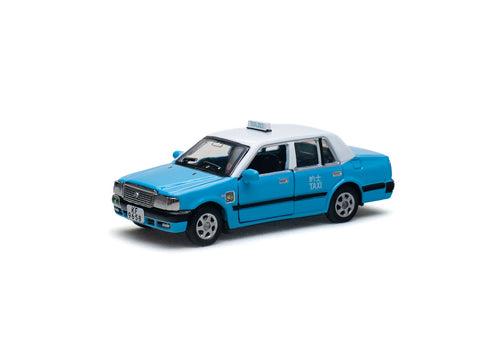 Load image into Gallery viewer, Tiny City PTV09 Die-cast Model Car 1/64 Toyota Crown Comfort Blue Taxi KF9658
