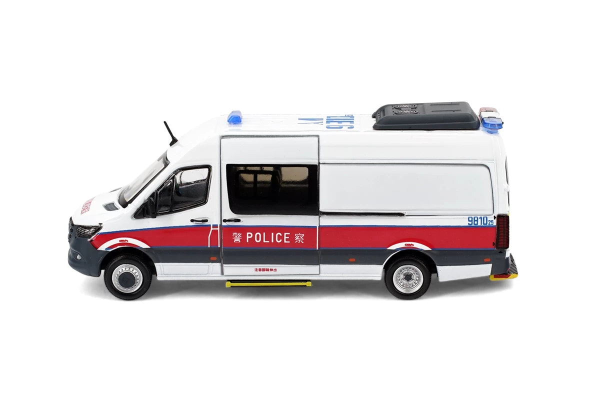 Tiny City Die-cast MERCEDES-BENZ Sprinter W907 Hong Kong Police CTRU (AM9810)