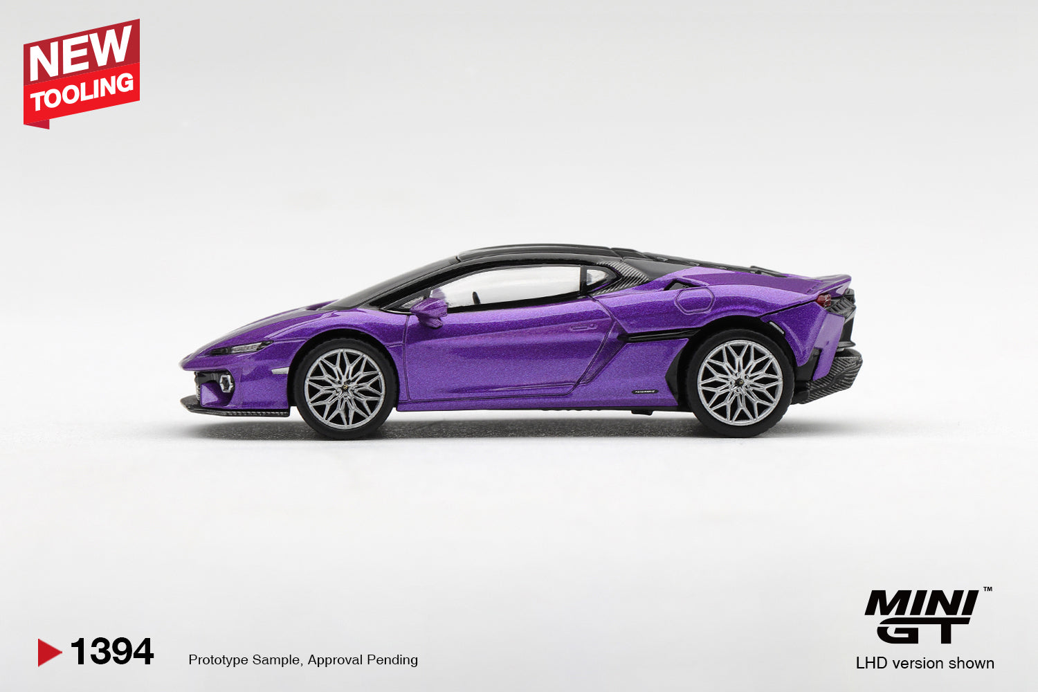 (Pre-order) Mini GT #1394 Lamborghini Temerario Viola Pasifae LHD Diecast Model