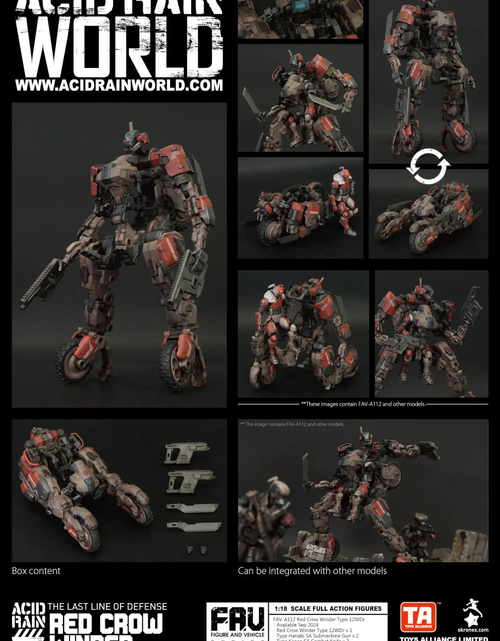 Load image into Gallery viewer, TOYS ALLIANCE x Acid Rain FAV-A112 Red Crow Winder Type 12WDr

