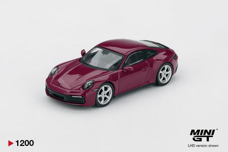 MINI GT 1/64 Porsche 911 (992.1) Rubystone Red Set #MGTS0021