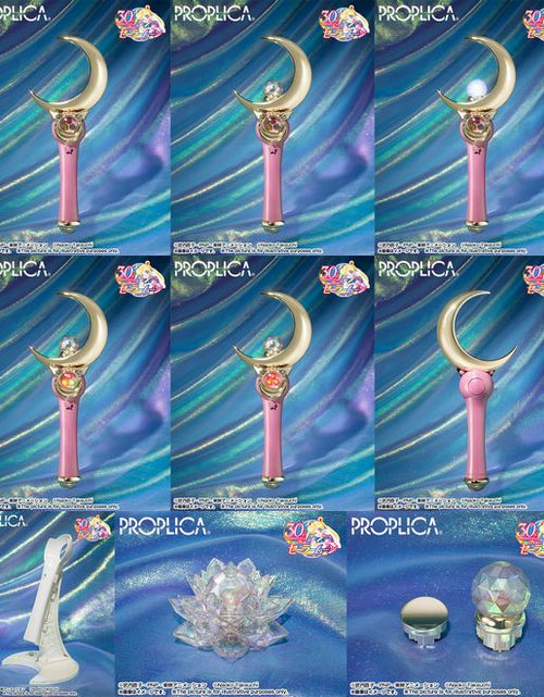 Load image into Gallery viewer, Bandai Proplica Moon Stick - Brilliant Color Edition (Sailor Moon)
