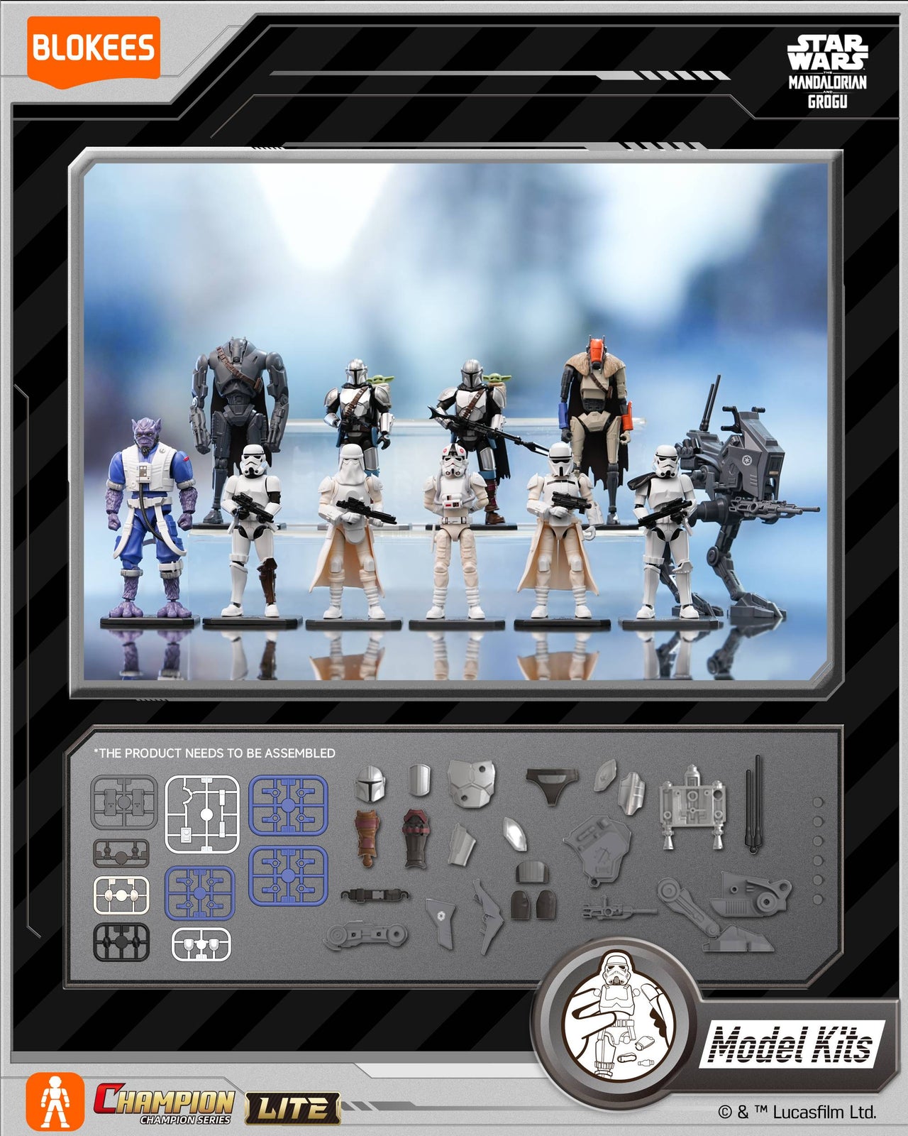 Blokees Star Wars The Mandalorian and Grogu CC LITE Series 01 (Full Set of 9)