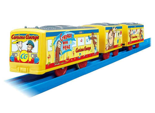 Load image into Gallery viewer, Takara Tomy Plarail Train - Curious George Wrapping Motorized Train
