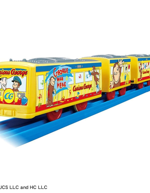 Load image into Gallery viewer, Takara Tomy Plarail Train - Curious George Wrapping Motorized Train
