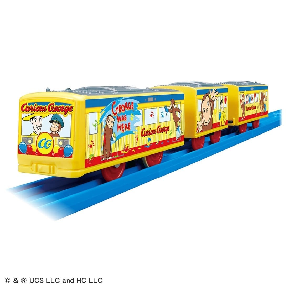 Takara Tomy Plarail Train - Curious George Wrapping Motorized Train
