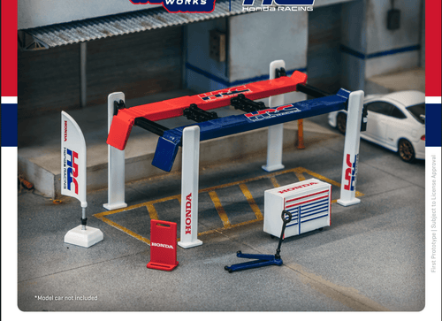 Load image into Gallery viewer, Tarmac Works 1/64 Garage tools set  Honda Racing Diorama
