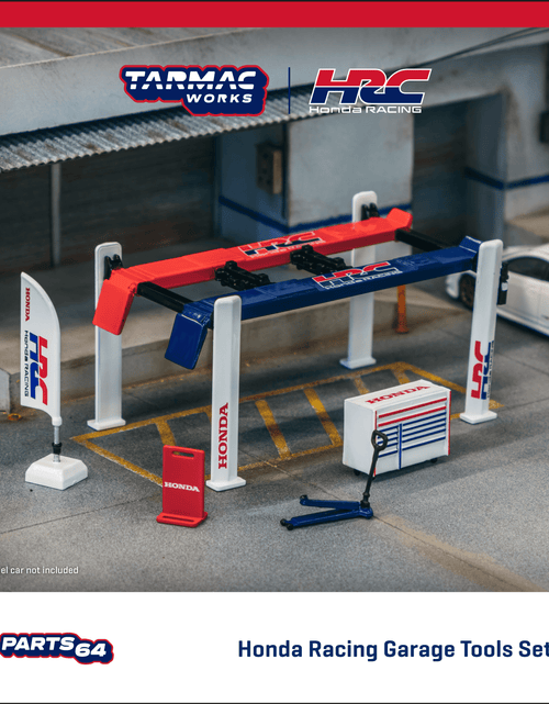 Load image into Gallery viewer, Tarmac Works 1/64 Garage tools set  Honda Racing Diorama
