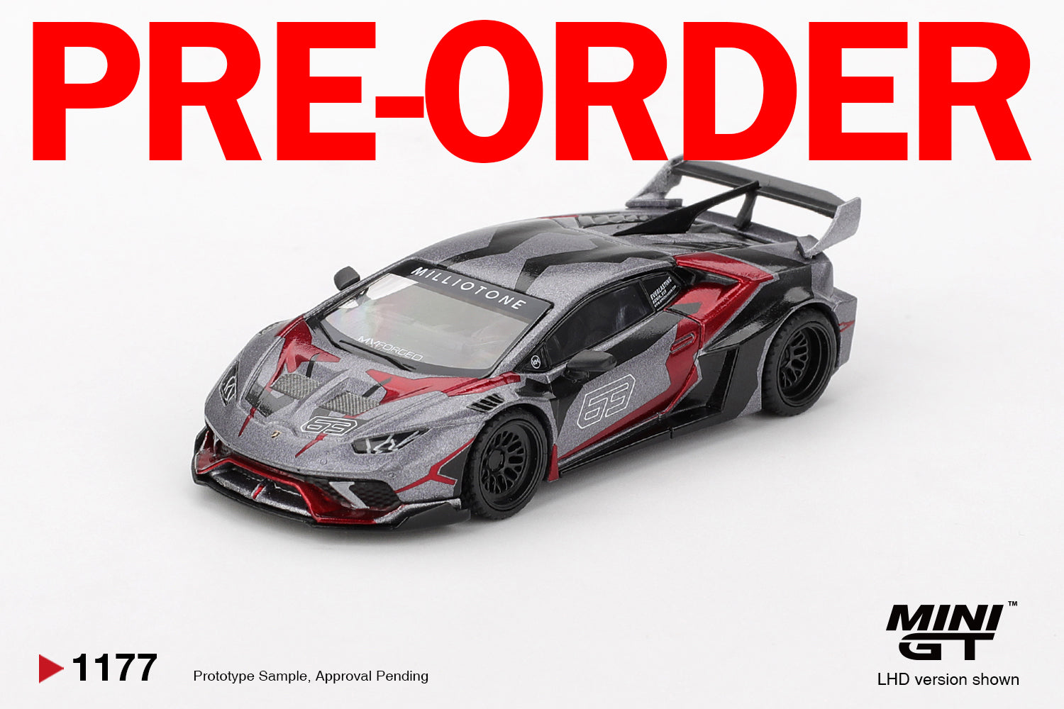 (Pre-order) MINI GT #1177 LB WORKS Lamborghini Huracán GT RONIN Diecast Model
