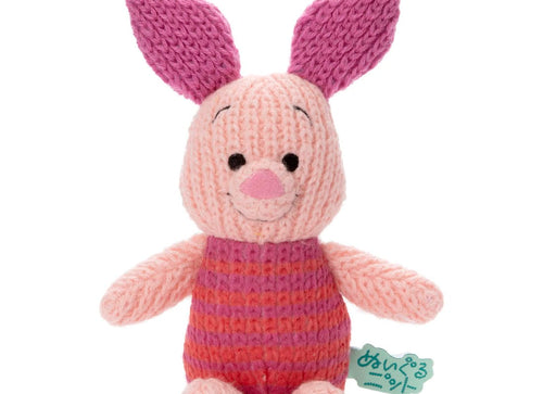 Load image into Gallery viewer, Takara Tomy Toy Plush Disney Knit Plush Winnie the Pooh Piglet S Size
