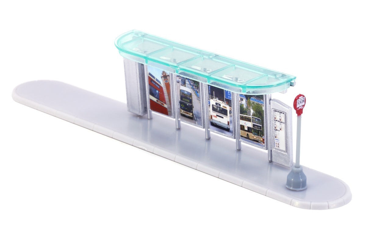Tiny 1/110 Dioramas Bus Stop Shelter- KMB (Blind Box) (set of 12)