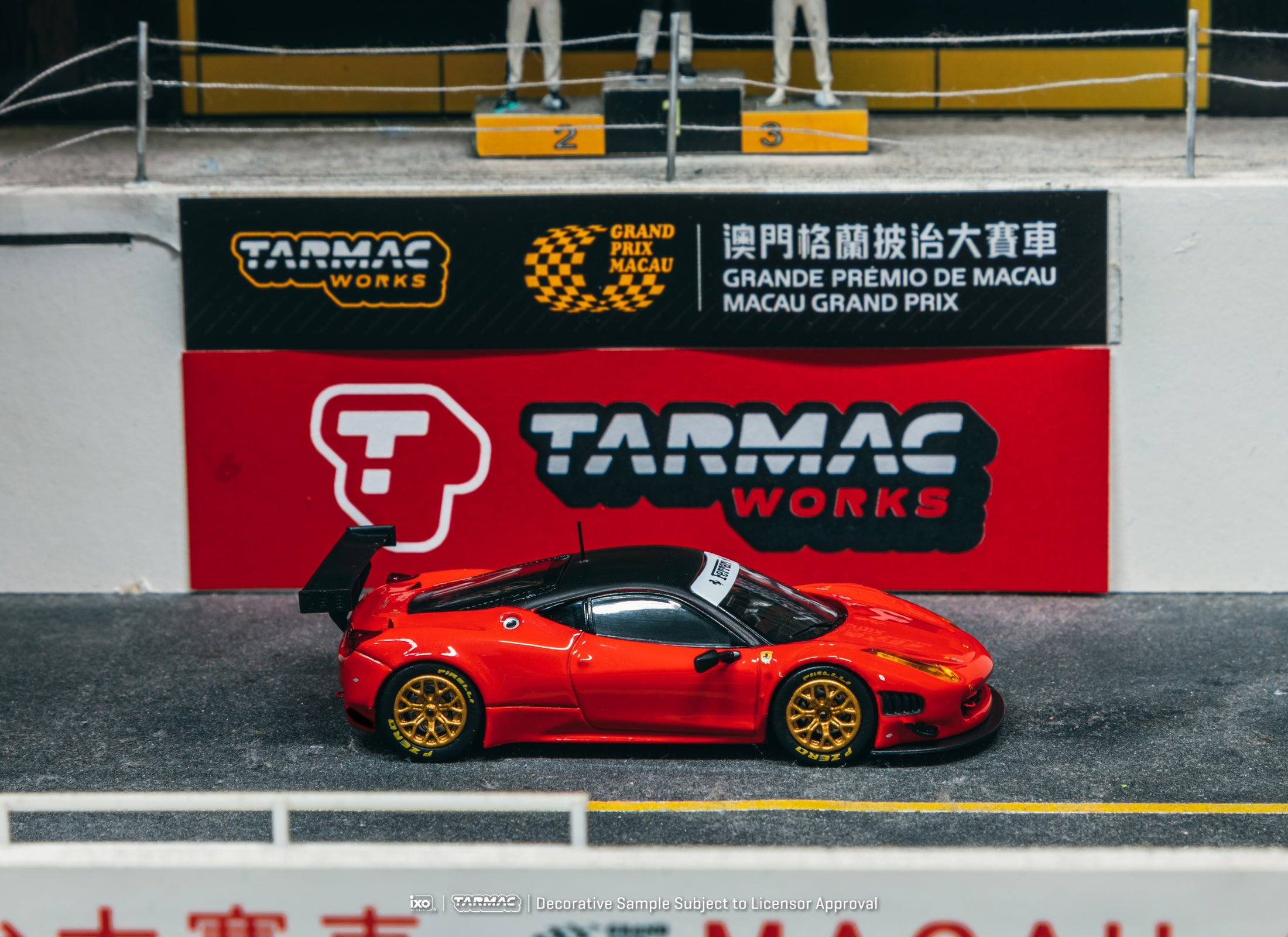 Tarmac Works 1/64 Ferrari 458 Italia GT3 Red Diecast Model Car