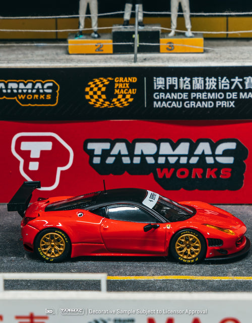 Load image into Gallery viewer, Tarmac Works 1/64 Ferrari 458 Italia GT3 Red Diecast Model Car
