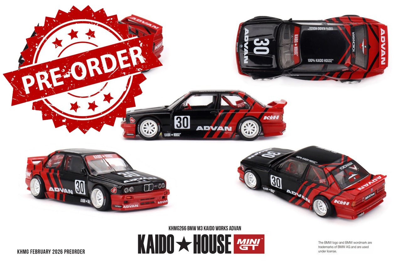 (Pre-order) Kaido House X Mini GT BMW M3  Kaido Works ADVAN #KHMG266