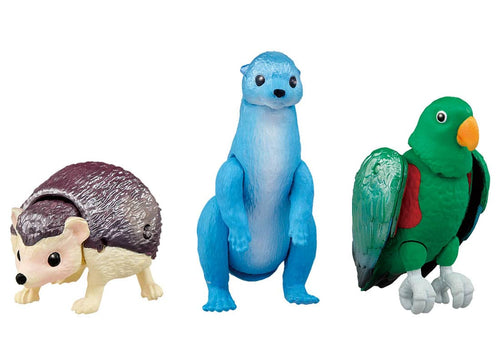 Load image into Gallery viewer, Takara Tomy Adventure Ania Kingdom Otter Village Animal Set (White Pearl Ver.)
