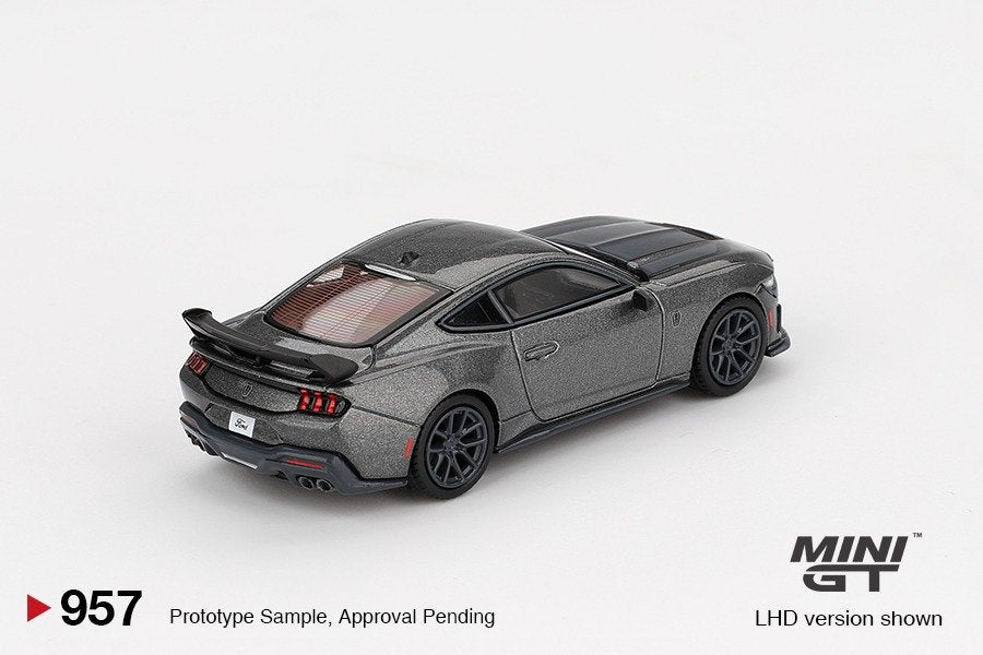 Mini GT #957 1/64 Ford Mustang Dark Horse  2024 Carbonized Gray RHD