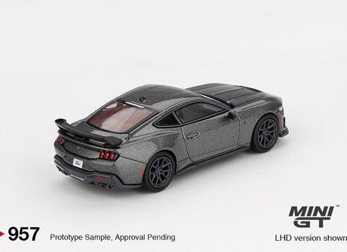 Load image into Gallery viewer, Mini GT #957 1/64 Ford Mustang Dark Horse  2024 Carbonized Gray RHD
