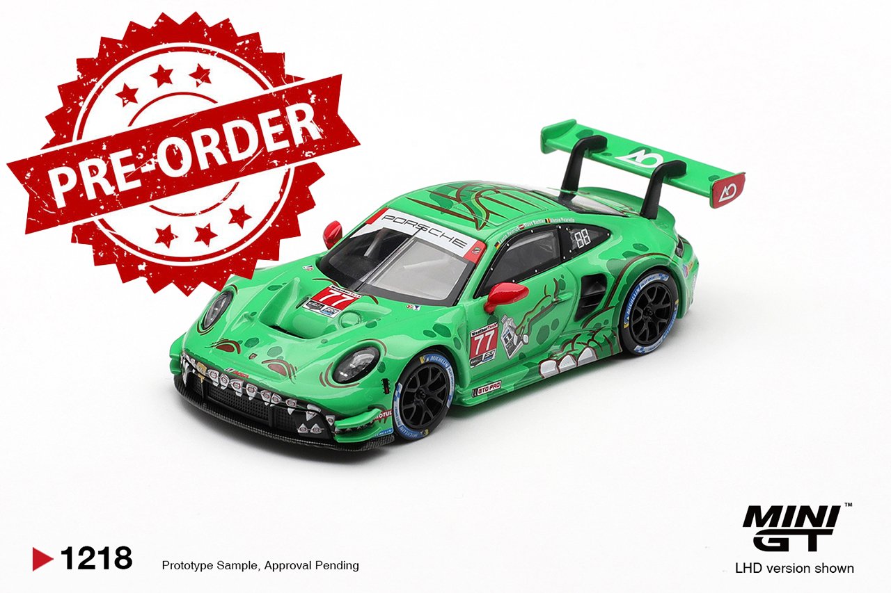 Pre-order) MINI GT #1218 Porsche 911 GT3 R (992)#77 AO Racing 2025