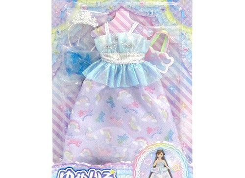 Load image into Gallery viewer, Takara Tomy Licca Chan Dress - Yumeiro Yumekawa Rainbow Dress Set
