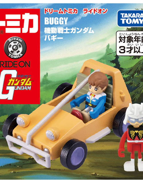 Load image into Gallery viewer, Takara Tomy Dream Tomica Ride On Mobile Suit Gundam Buggy with 2 figures
