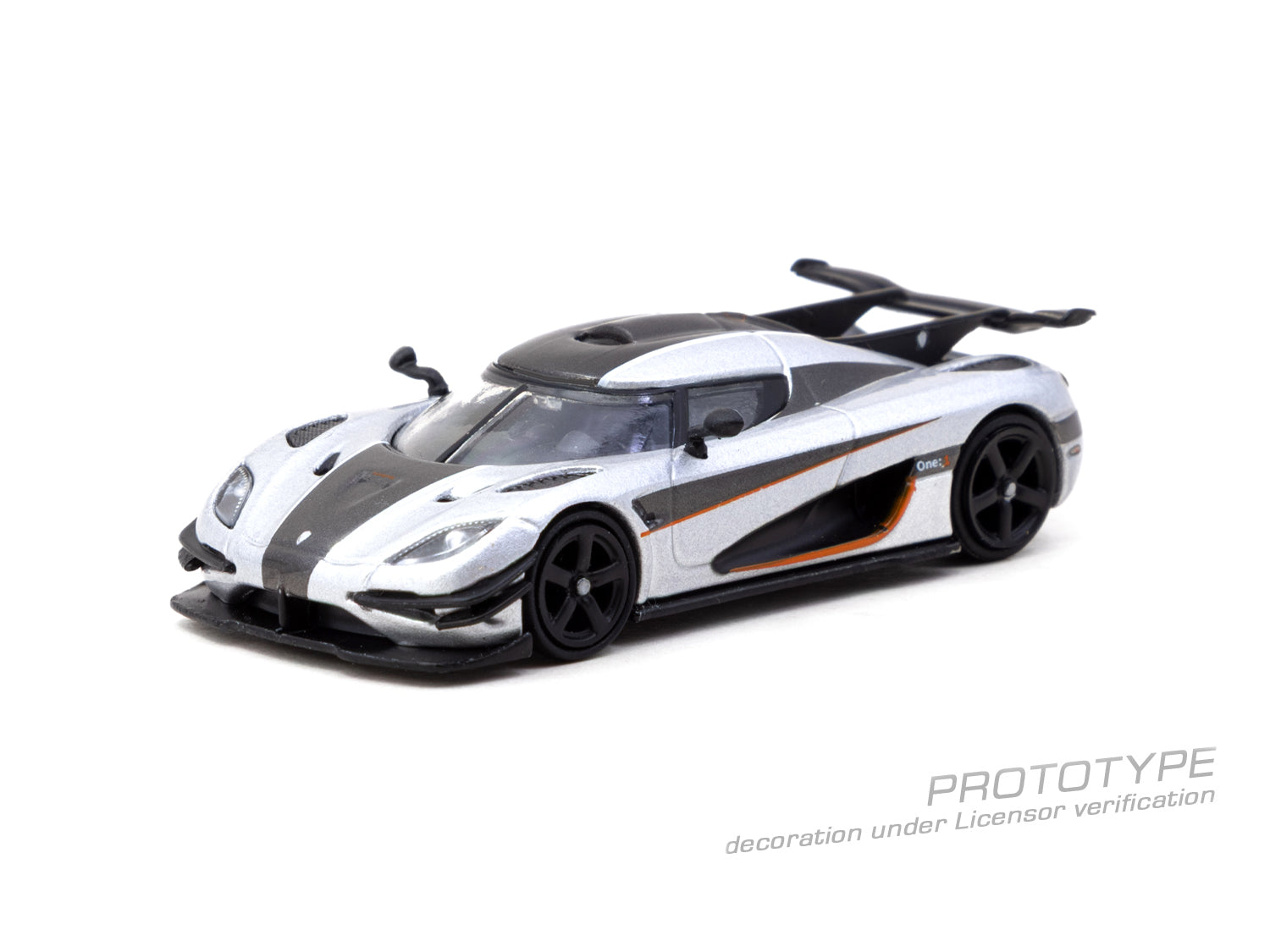 (Pre-order) Tarmac Works 1/64 Koenigsegg One:1 Silver Diecast Model Car