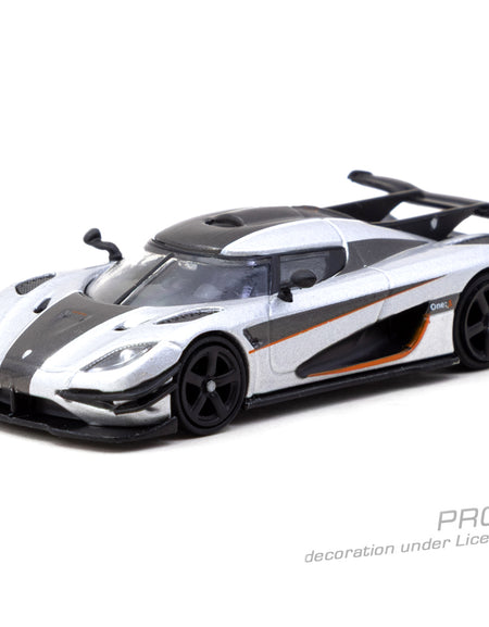 (Pre-order) Tarmac Works 1/64 Koenigsegg One:1 Silver Diecast Model Car
