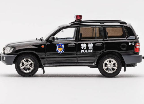 Load image into Gallery viewer, GCD 1/64 Toyota Land Cruiser 100 - S.W.A.T. (China) Black (LHD)
