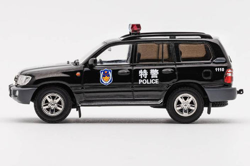 Load image into Gallery viewer, GCD 1/64 Toyota Land Cruiser 100 - S.W.A.T. (China) Black (LHD)
