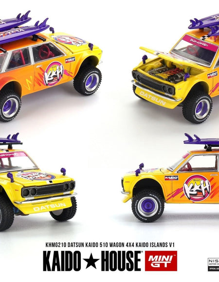 Kaido House X Mini GT Datsun KAIDO 510 Wagon 4x4 Kaido ISLANDS V1